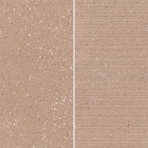 MILZETTI - 6X12/12X12 GROOVE, COCOA, TEXTURED